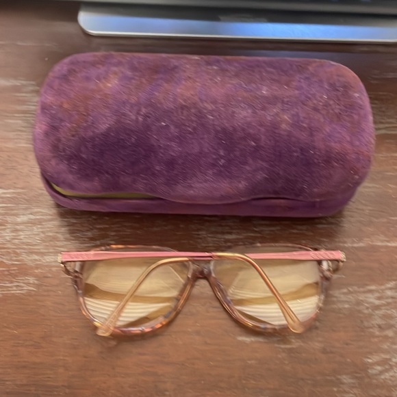 Gucci vintage GG2289 BT6 oversized rounded full rim pink tortoise gold metallic - Picture 2 of 16